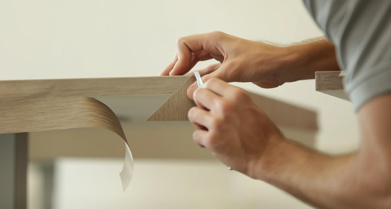 Application de films adhésifs haute performance sur surface plane